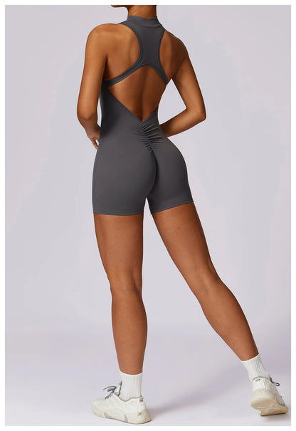 Scrunch Sports Overalls Gym Jumpsuit Women's Fitness