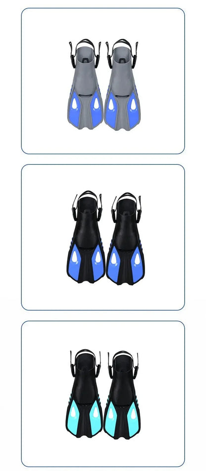 Snorkel Fins Swim Flippers Short Diving Frog Shoes Duck Webs