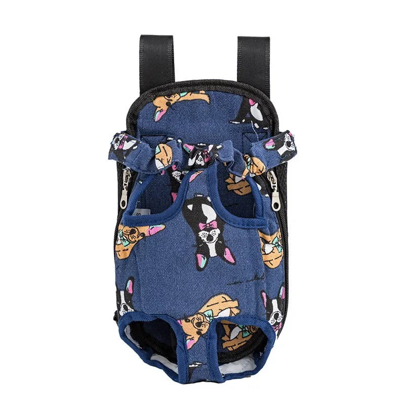 Adjustable Cat Carrier Bag Pet Double Shoulder Backpack