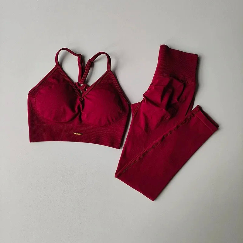 Peach High-Waisted Hip-Lifting Women's Exercise Suit