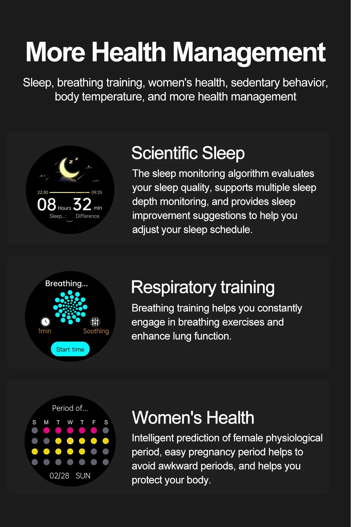 2025New Laser Therapy ECG+PPG Smartwatch For Men Women