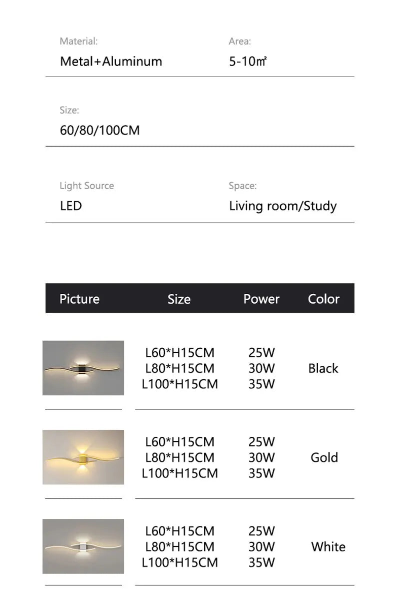 Minimalist Bedroom LED Wall Lamps Decor Wall Lights