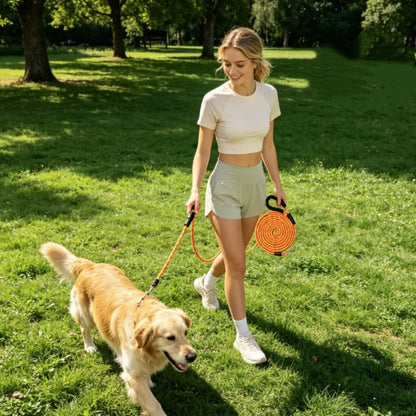 Soft Padded Reflective Long Dog Leash in Multiple Lengths