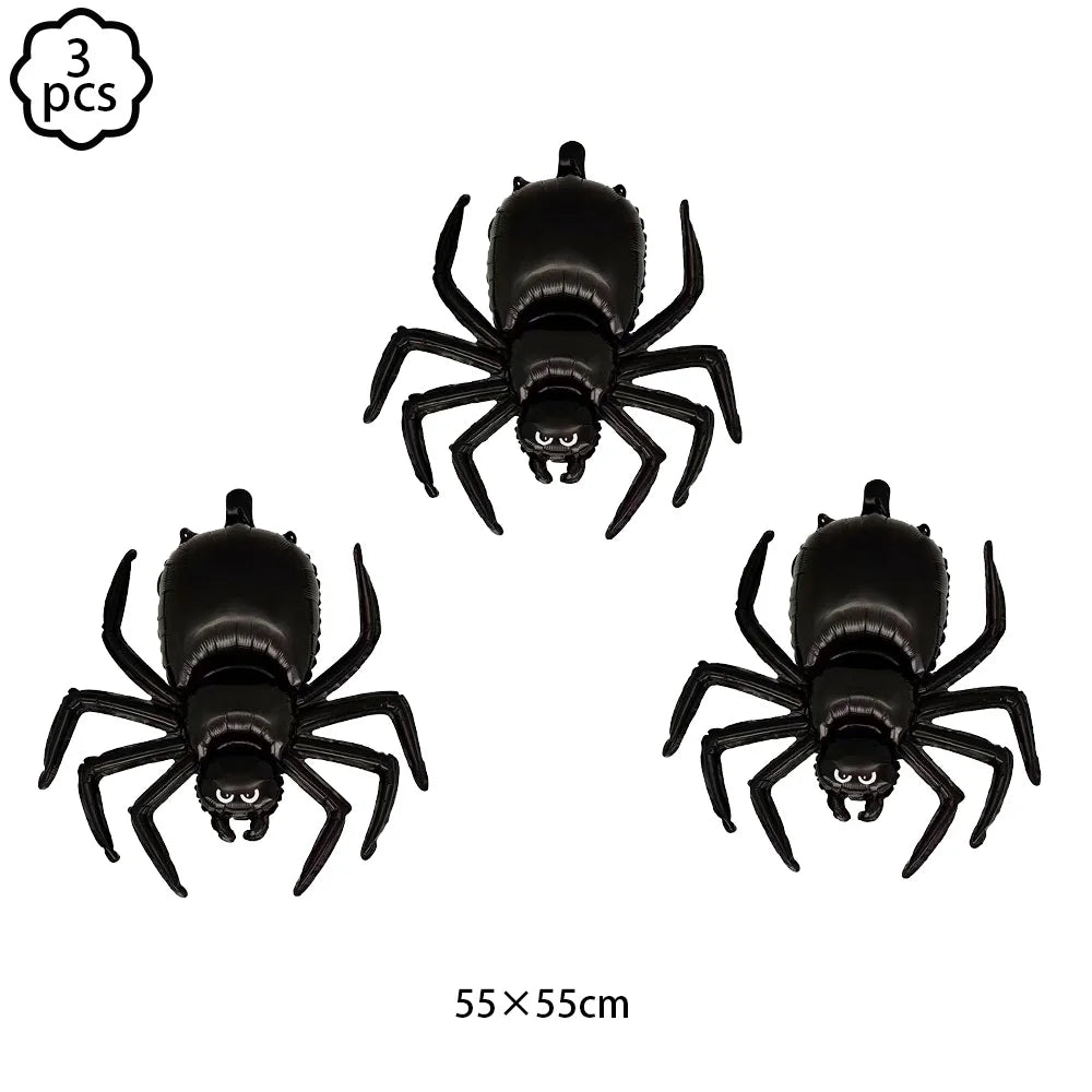 Halloween Balloon Decoration Halloween Black Spider Balloon Giant Skull Skeleton Balloon
