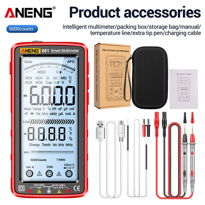 681 Rechargeable Digital Professional Multimeter Voltage Tester