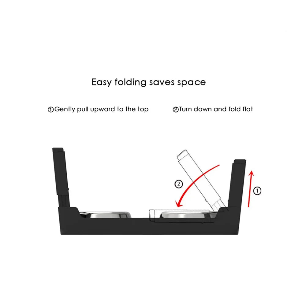 Elevated Dog Feeder Bowls Adjustable Raised Stand