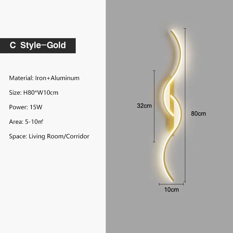Indoor LED Wall Lights for Bedroom Bedside LED Wall Lamps