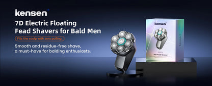 S32 Electric Head Shaver for Men 7D Floating Cutter USB-C Rechargeable