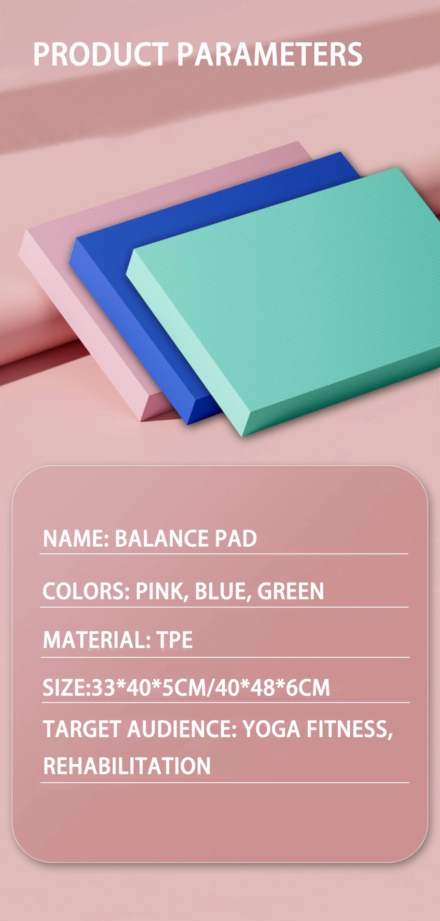 TPE Yoga Balance 6cm Mat Fitness Yoga Equipment