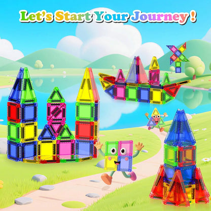 Mini Magnetic Building Blocks Set with Storage Box