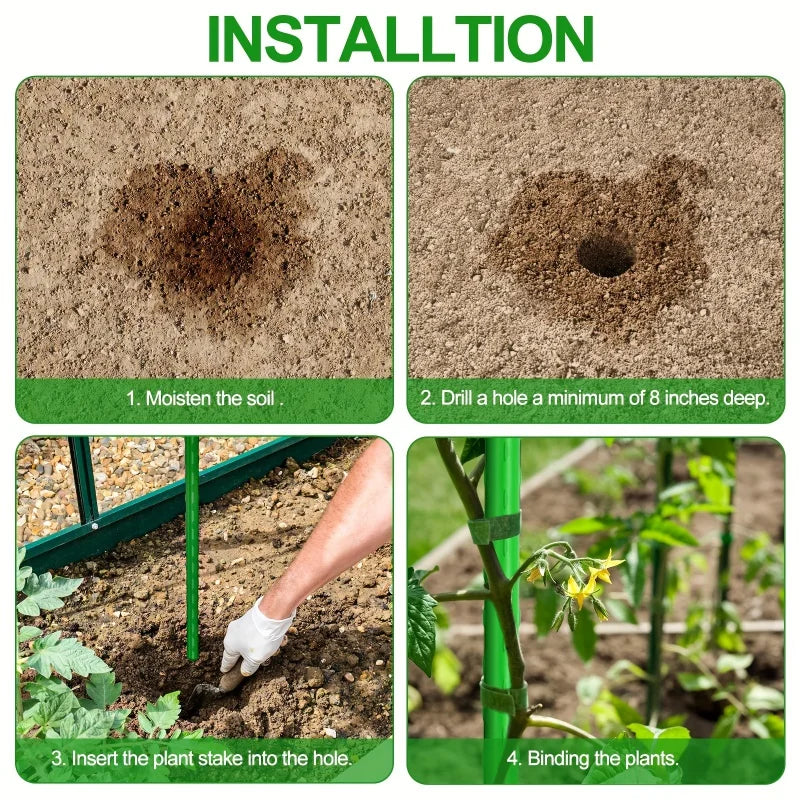 Multi-Purpose Garden Stakes  Durable Support