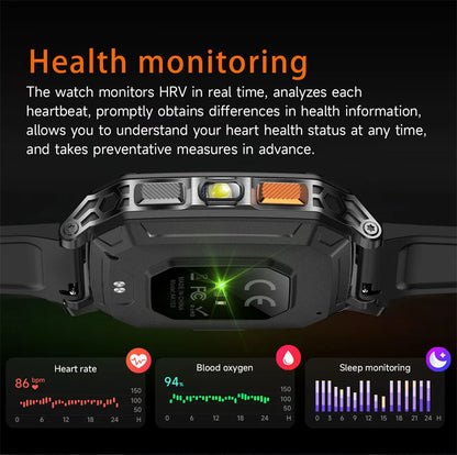 1400mAh Super Battery Durable Adult Smart Watch 2.01 inch