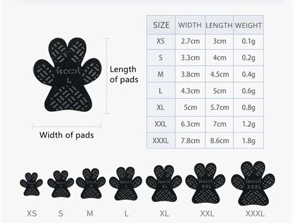 Dog Anti-Slip Pads Waterproof Paw Protectors Self Adhesive Shoe