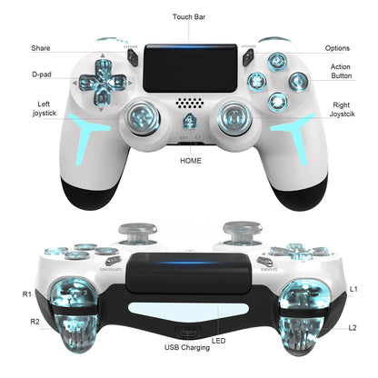 GAMINJA Wireless Game Controller For PS4 PS3 Console