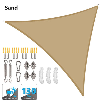 Waterproof Sun Shelter Triangle Sunshade Protection Outdoor