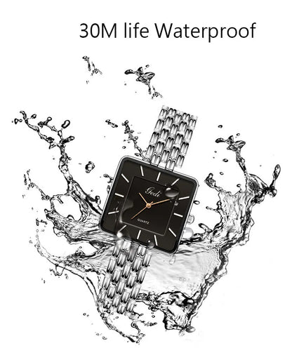 Men Watch Business Simple Square Couple Watches Waterproof