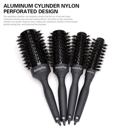 Handle Round Rolling Brush Straight Twill Hair Comb