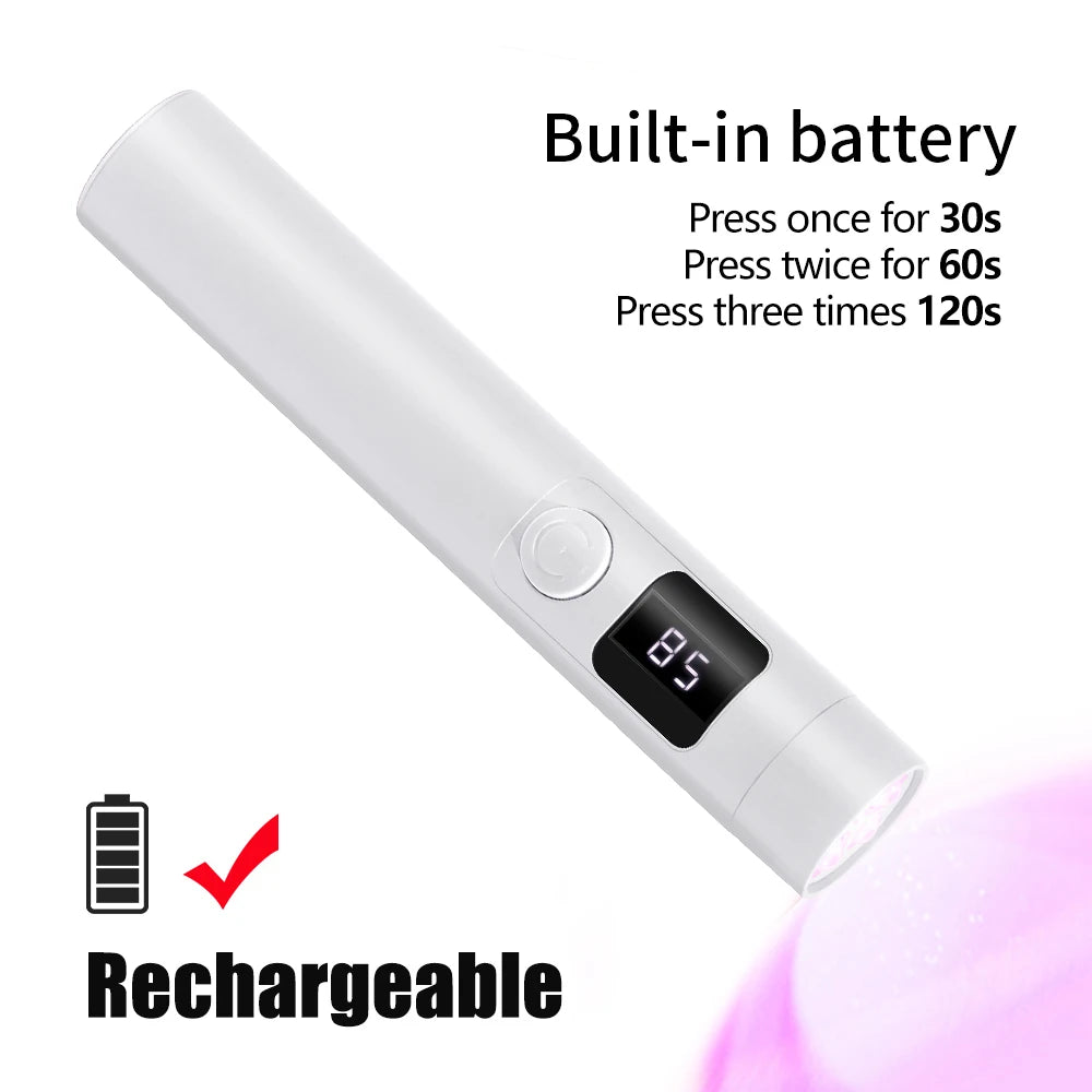 Portable Mini Nail Lamp Salon Quick Dry USB Nail Dryer