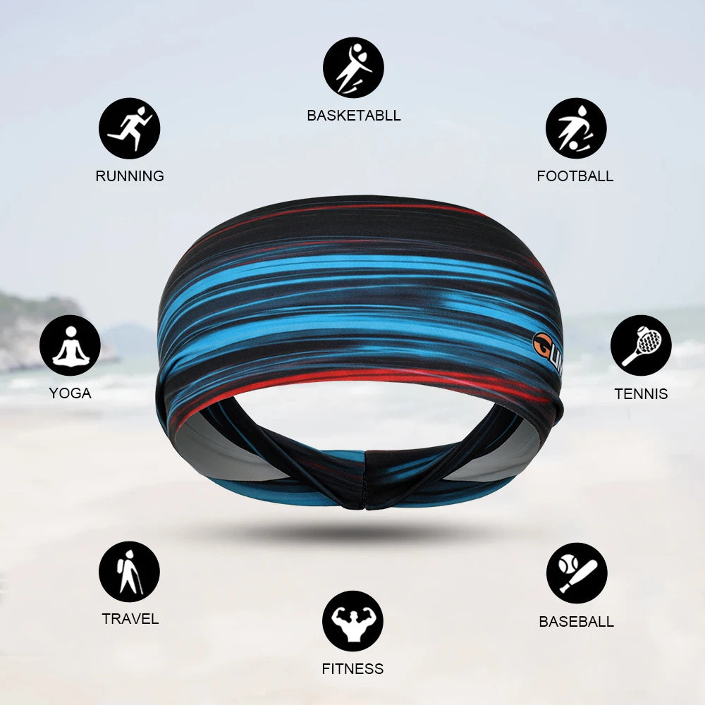 Sport Elastic Headband Sweatband Running Yoga