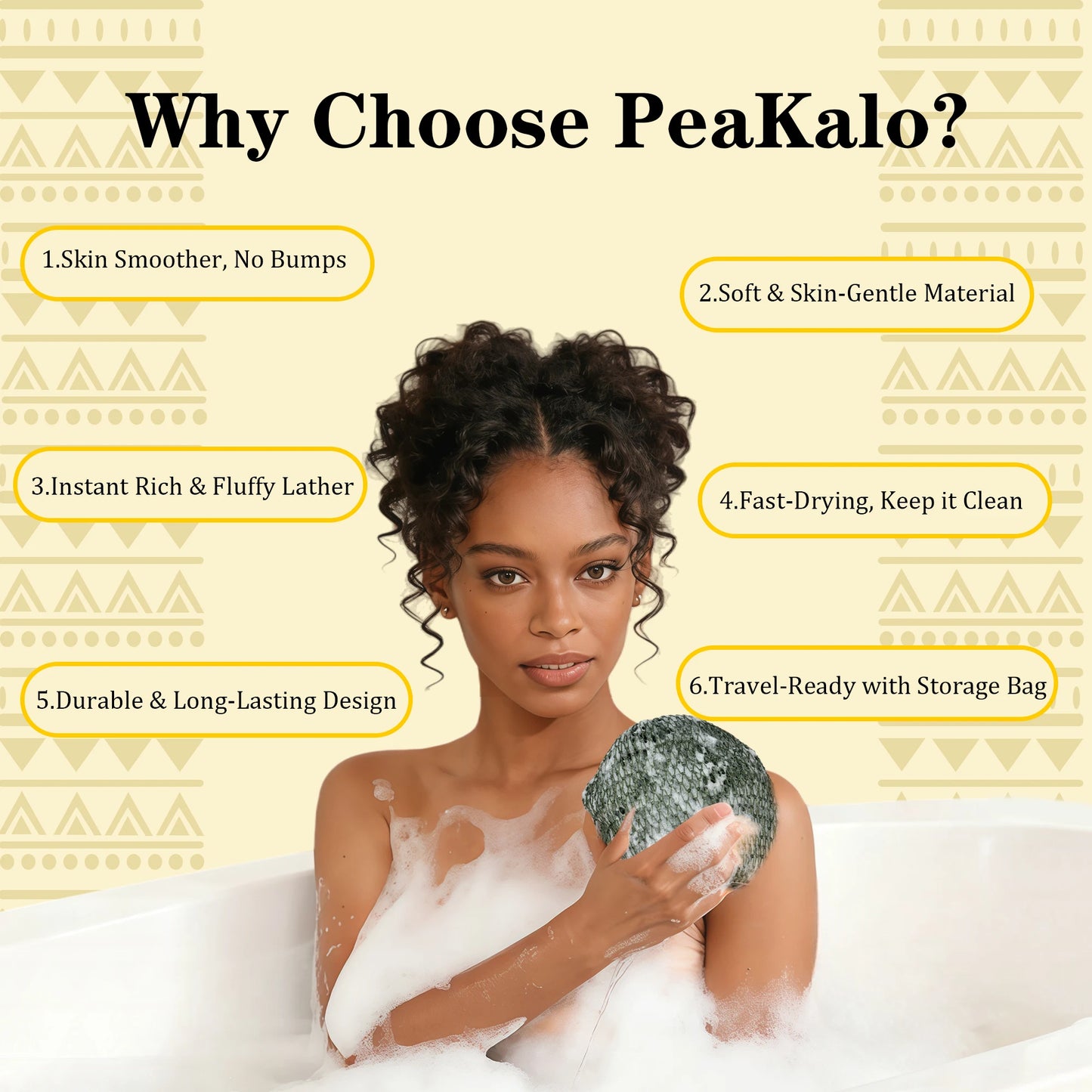 Authentic African Net Sponge Exfoliating Bath Shower
