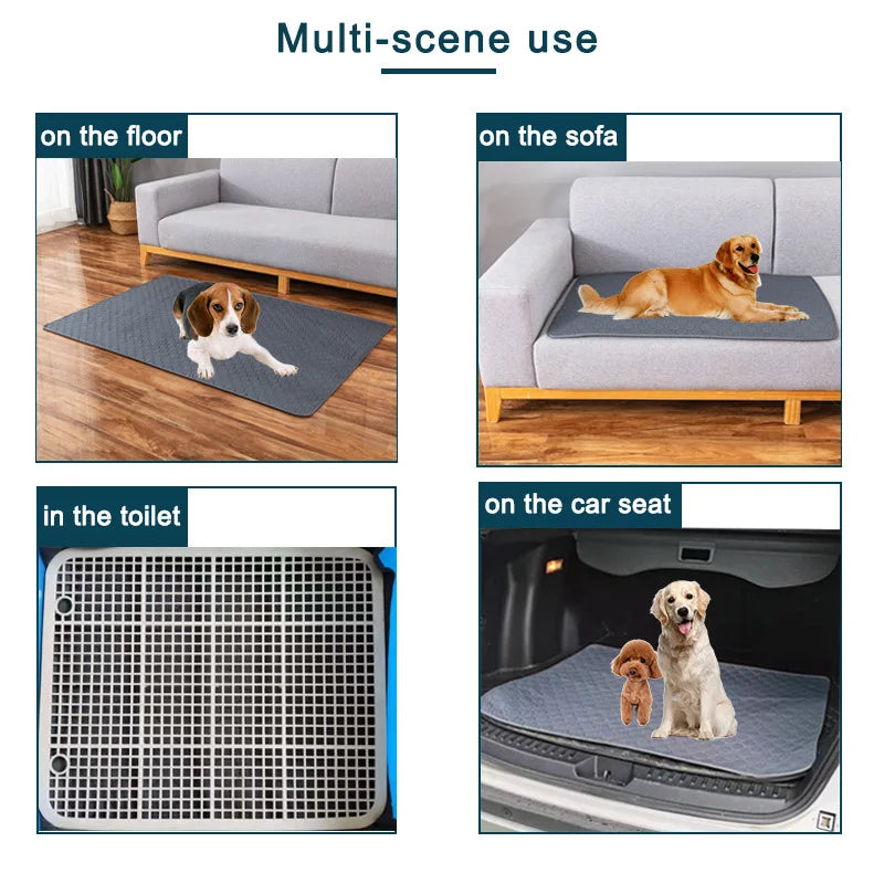 Reusable Dog Pee Pad Blanket Absorbent Diaper Washable