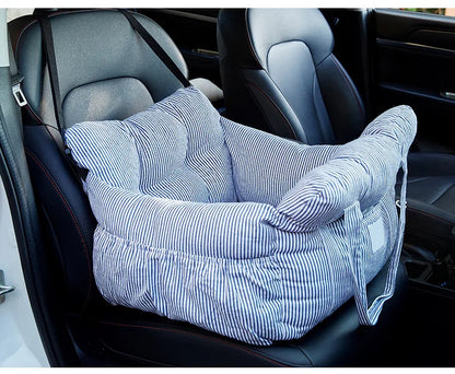 Dog Car Seat with Safety Belt - Non-Slip Pet Car Bed for Small Dogs,