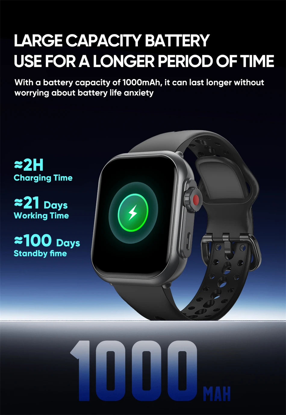 Watch Ultra 2 SE Men Women 1000mAh AMOLED Heart Rate