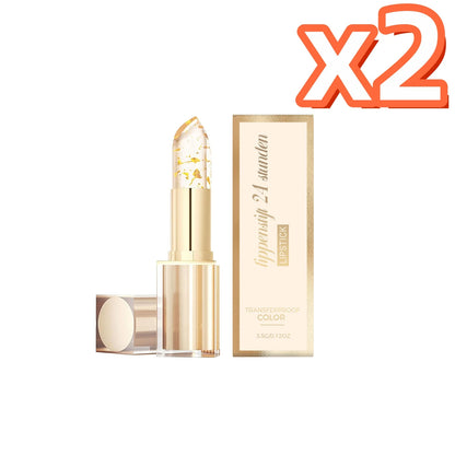 Gold Foil Color Changing Lipstick Fade Lip Line Enhance