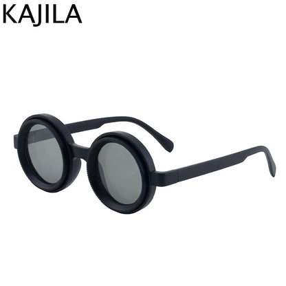 Polarized Small Frame Round Steampunk ND9 Adjustable