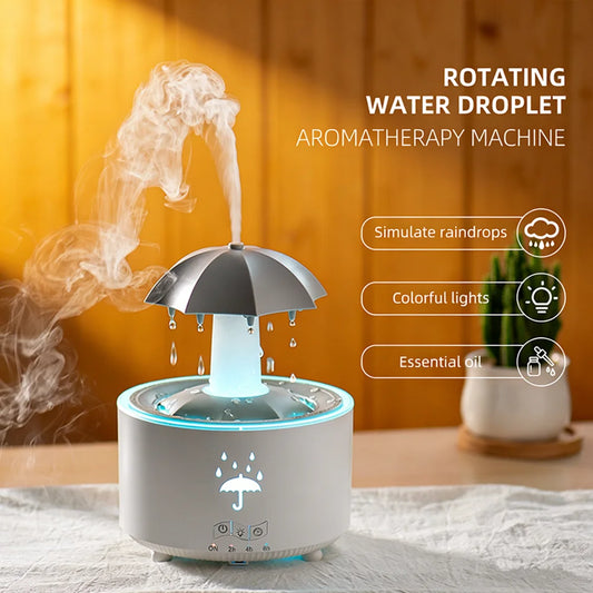 Ultra Quiet Raindrop Humidifier Aromatherapy Diffuser