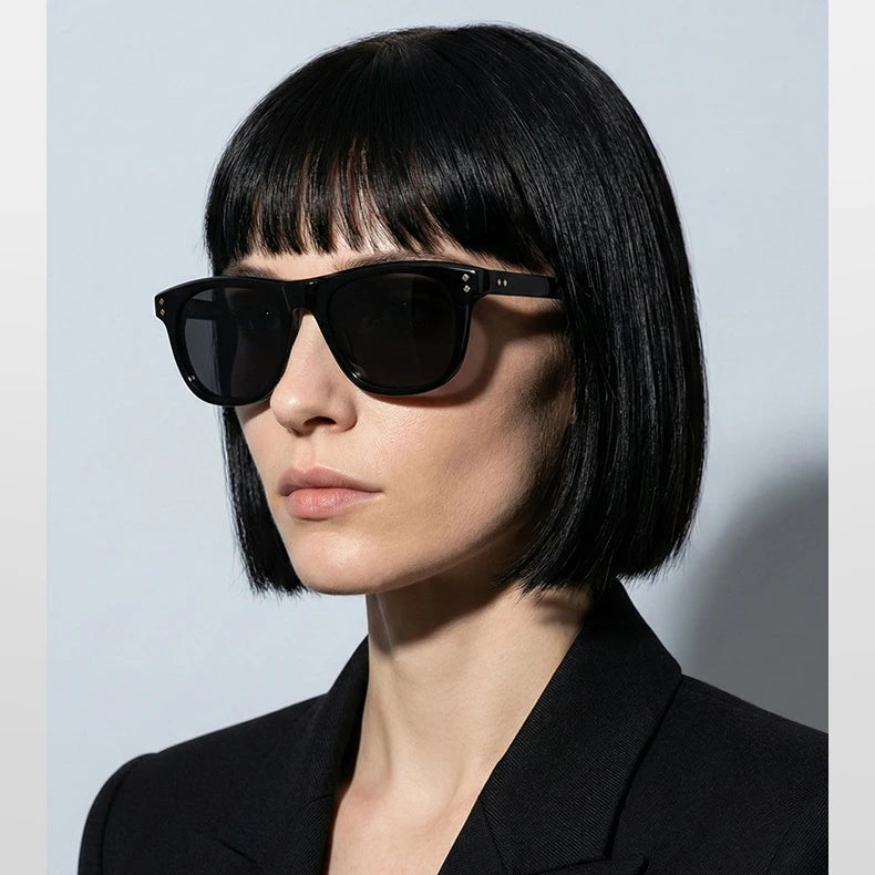 Summer Acetate Transparent Brown Sunglasses Men Beach