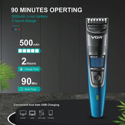 VGR Adjustable Hair And Beard Trimmer Hair Clipper Hair