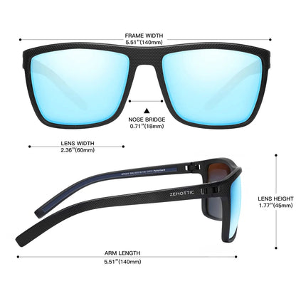Polarized Sunglasses for Men Shades Lightweight TR90 Frame