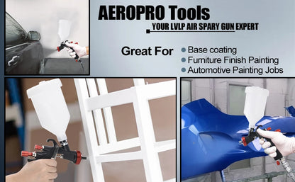 AEROPRO R500 LVLP Air Spray Gun A610 Paint Gun