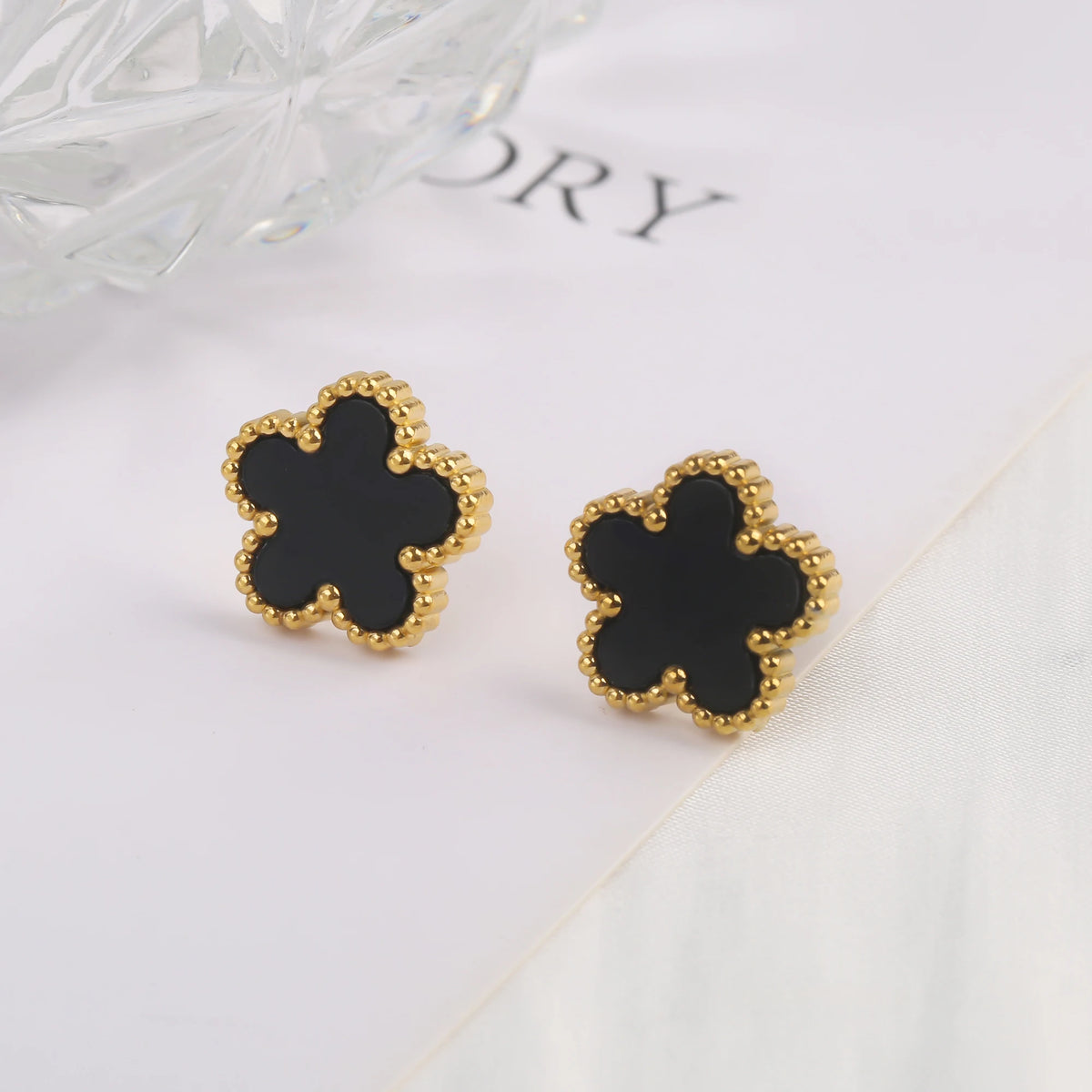 Stainless Steel Laser Five Leaf Flower Petal Adjustable Clover