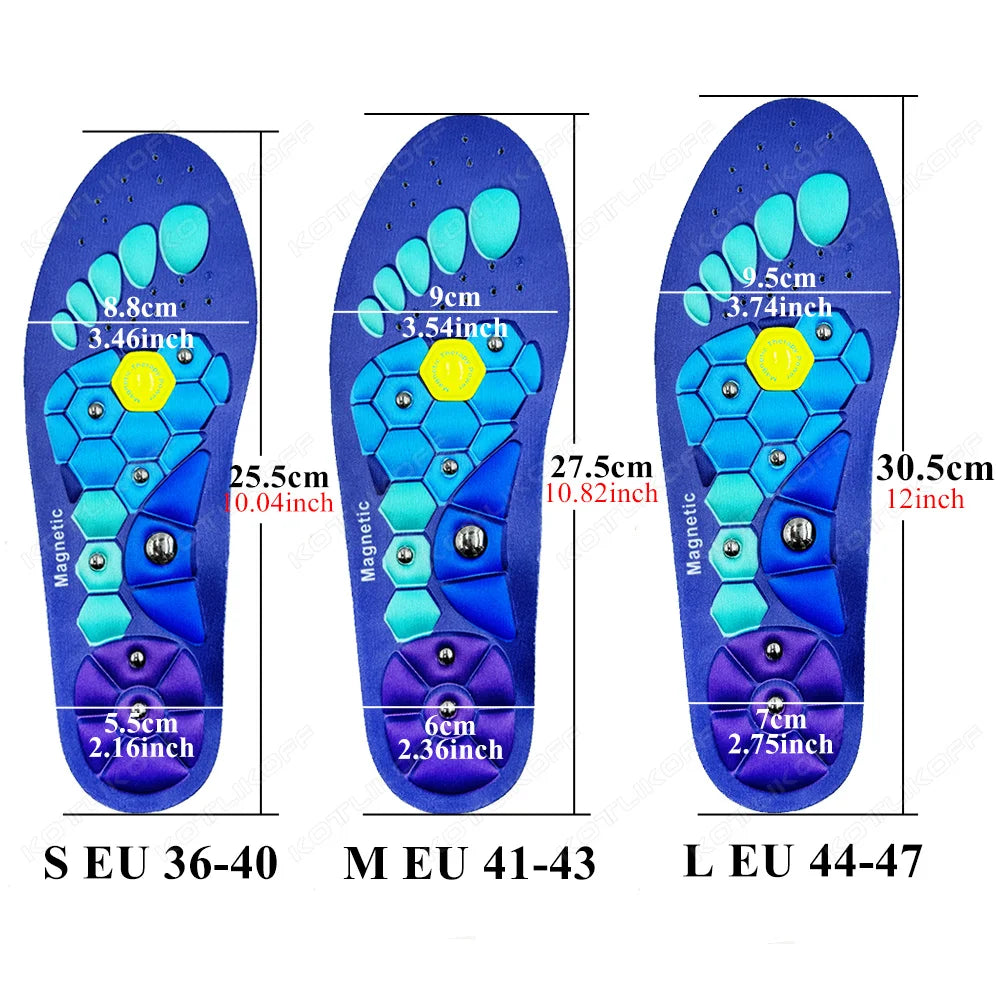 Medical Magnetic Therapy Sports Insoles Massage Foot