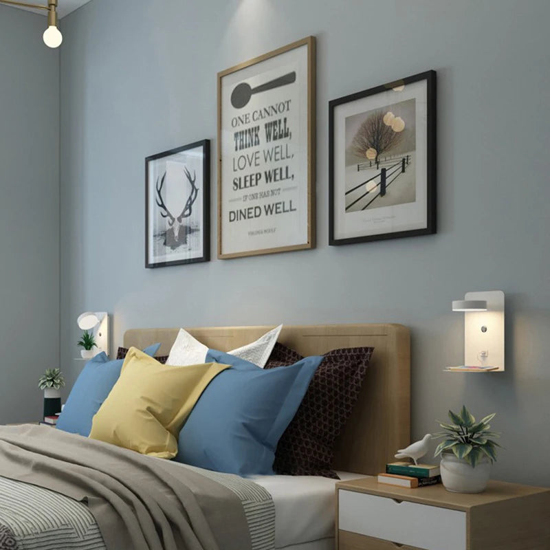 Bedroom Led Wall Lamps with USB Charge Wall Light