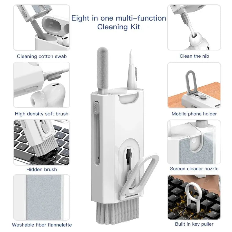 8 IN 1 Cleaning Kit Keyboard Cleaner For AirPods iPhone Cleaning Tools