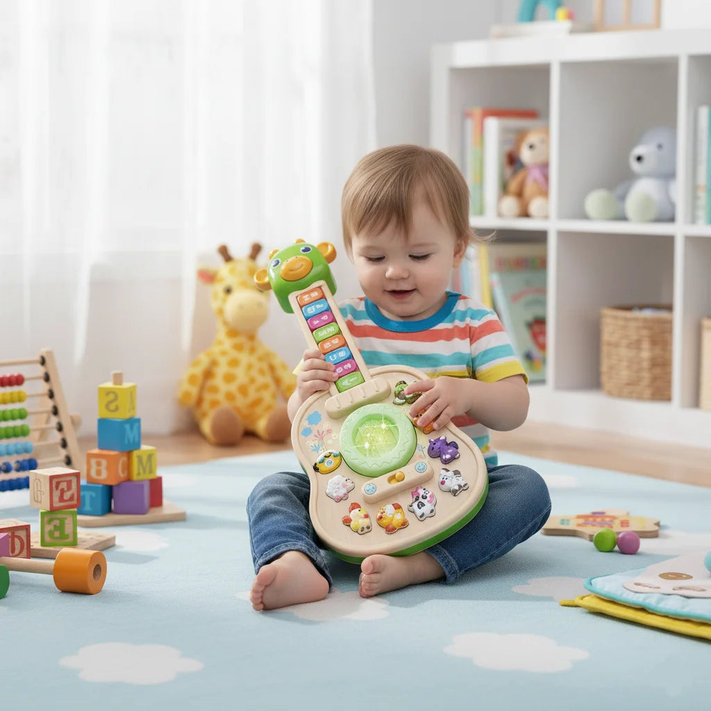 Children's Electronic Guitar Baby Piano with Animal Sounds