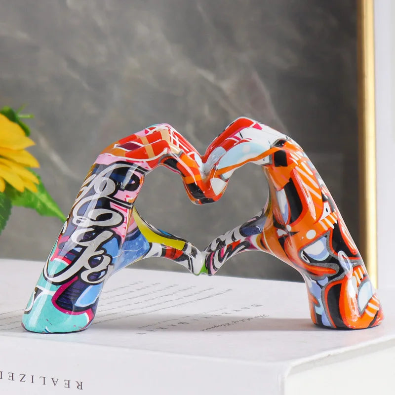 Water Transfer Small Love Gesture Sculpture