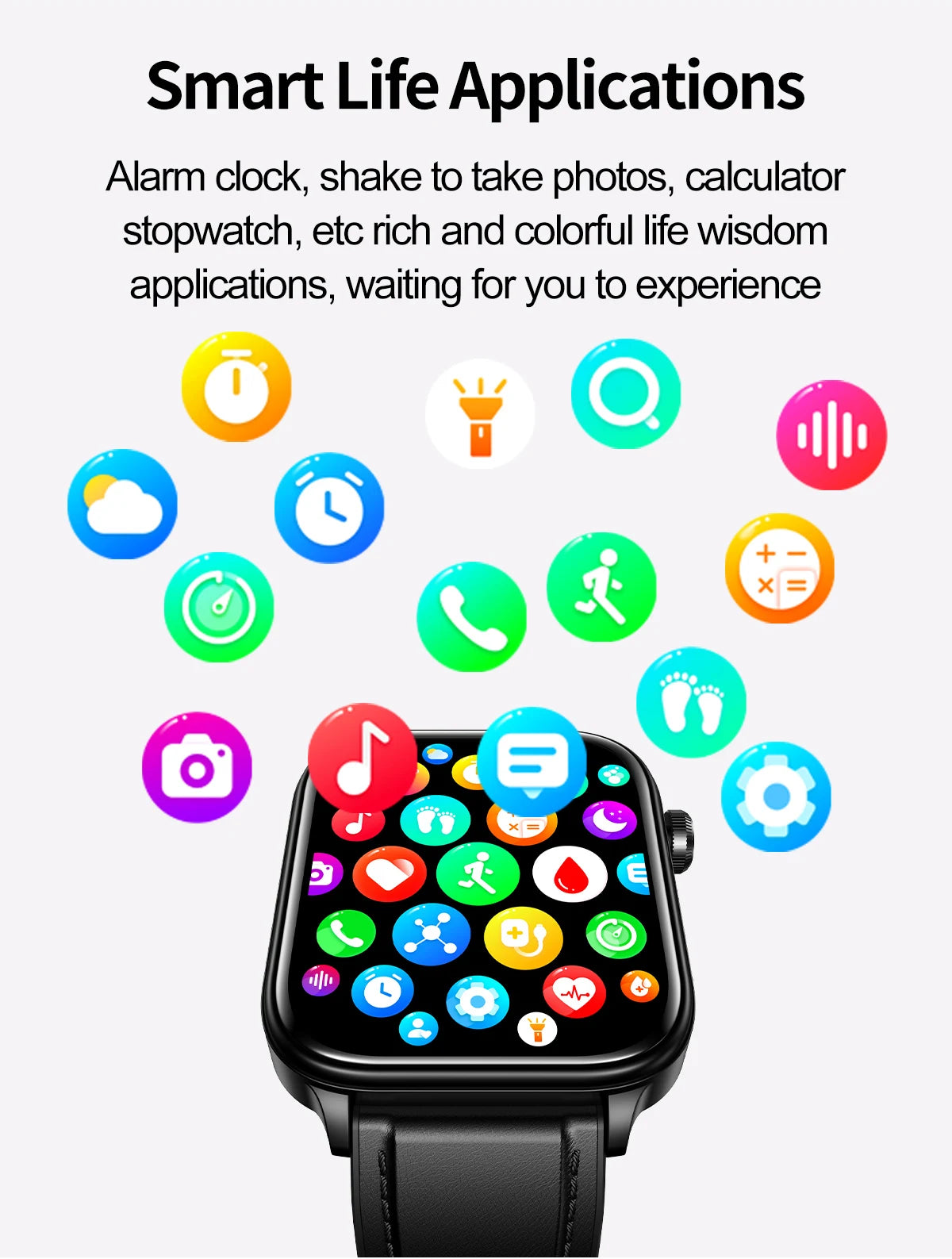 New AI Diagnosis Blood Lipids Body composition Test Smart Watch
