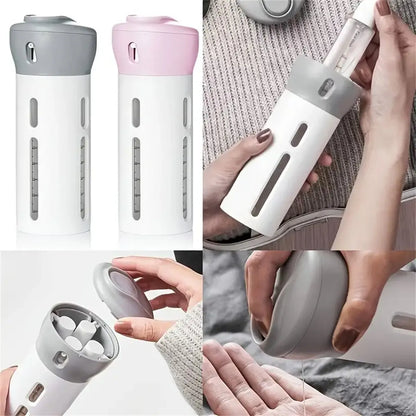 4 In 1 Portable Travel Liquid Dispenser Bottle Refillable