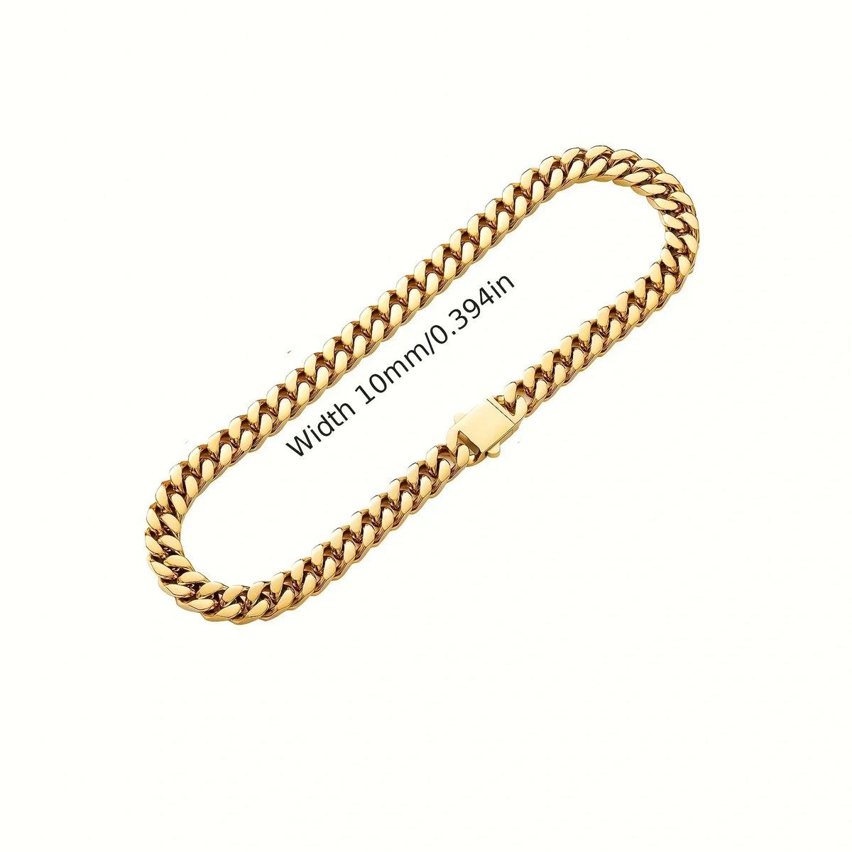 316 Stainless Steel Plated 18k Gold Fashion Hip Hop Bracelet