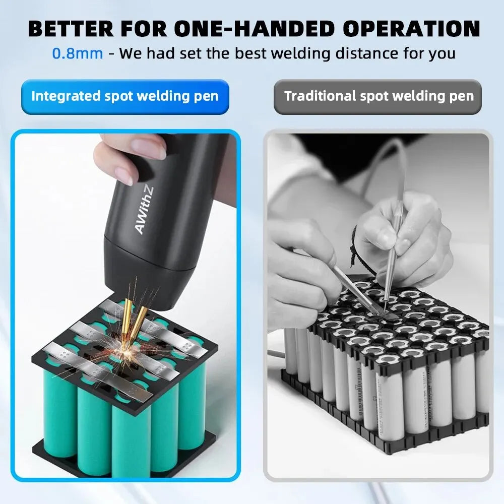 AWithZ 90 Gears Adjustable Spot Welder Portable Handheld