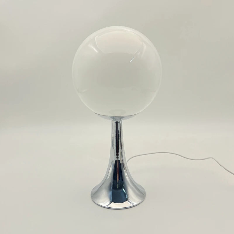 Glass Globe Desk Lamp Nordic Warm Ambient Bedside Lamp