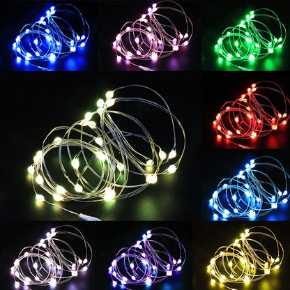 LED Copper Wire water proof Fairy Lights Battery Powered String Lights