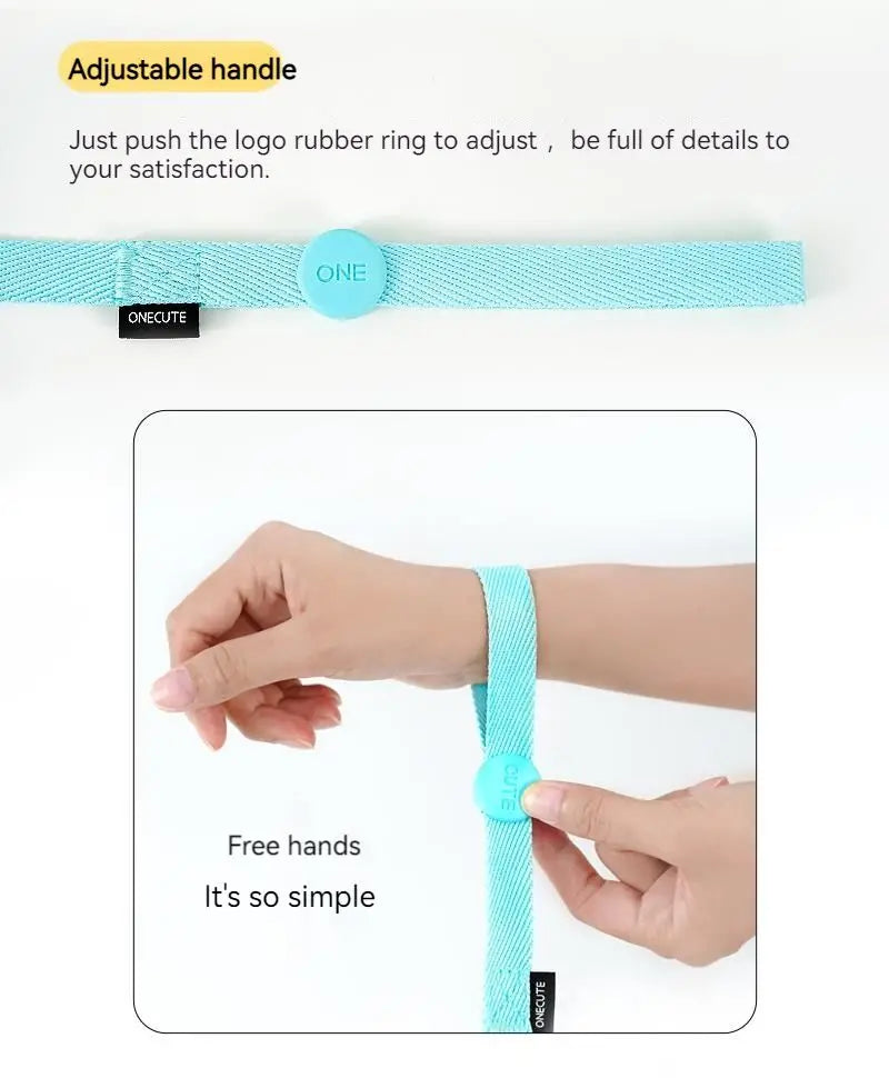 Adjustable Dog Harness Collar Leash Set Macarone Color