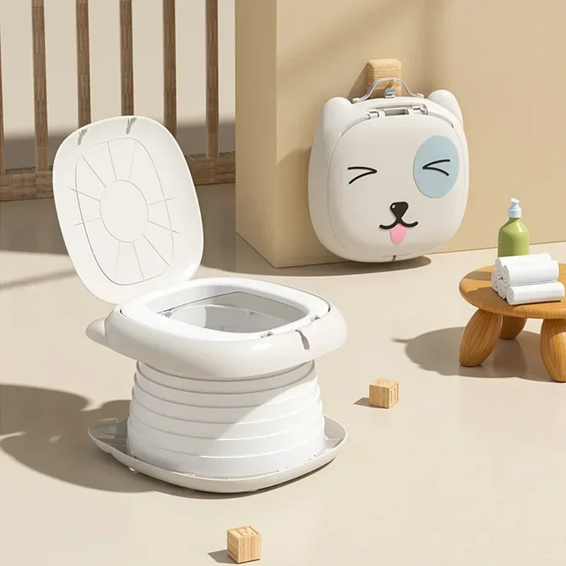 Portable Kid Boy Girl WC Toilet Seat Pot Kids Folding Toilet