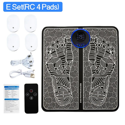 Electric EMS Foot Massager Pad Relief Pain Massage Mat