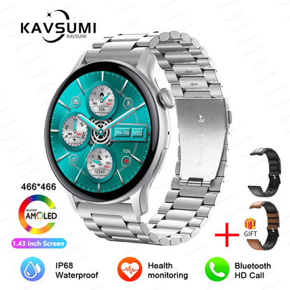 NFC Smart Watch Amoled HD GPS Track Sports Heart Rate